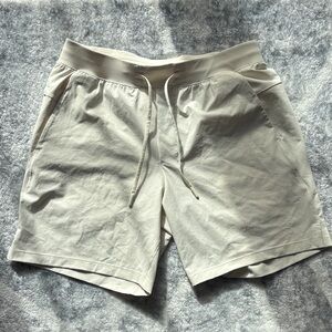 lululemon athletica Men's Light Cream Athletic Shorts